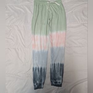 Women DreamsicleTie-Dye Joggers - Green, Pink, Blue